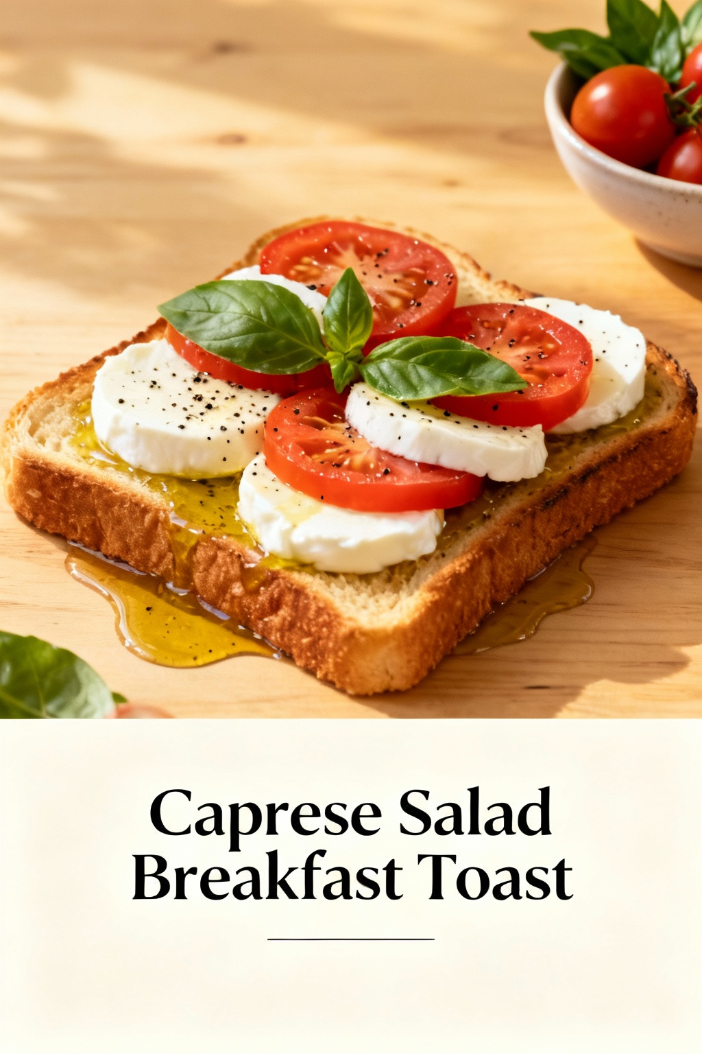 Caprese Salad Breakfast Toast