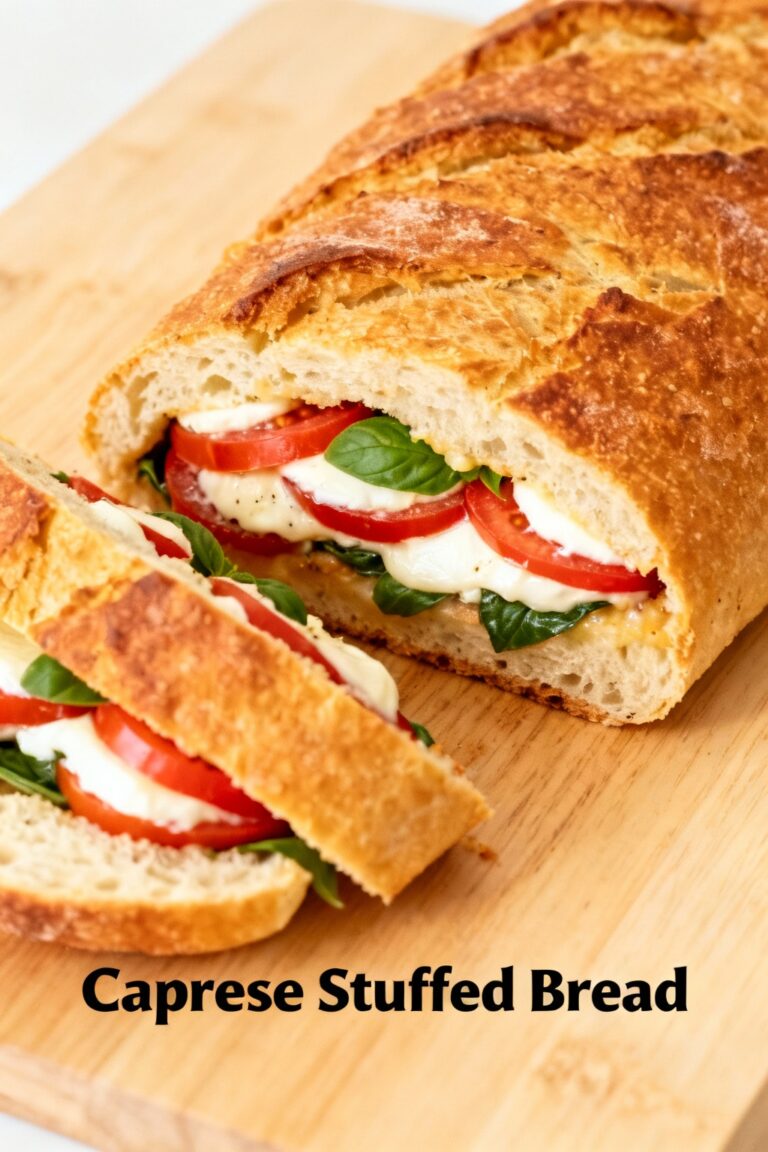 Caprese Stuffed Bread