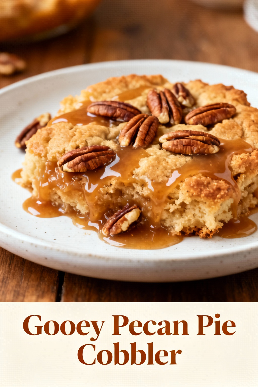 Gooey Pecan Pie Cobbler