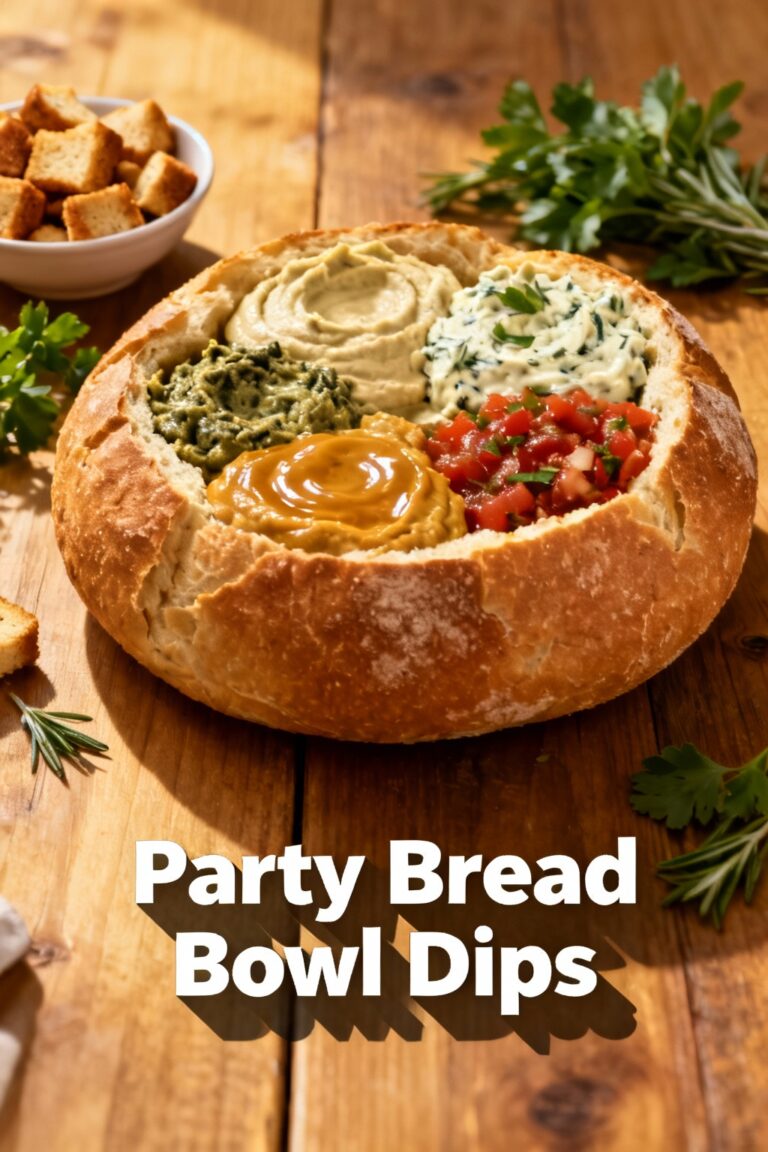 Party Bread Bowl Dips