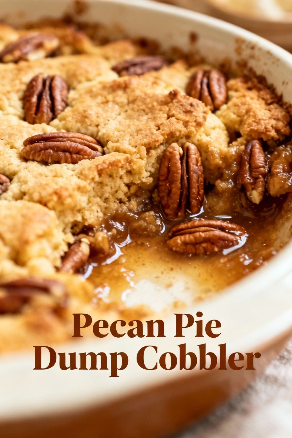 Pecan Pie Dump Cobbler