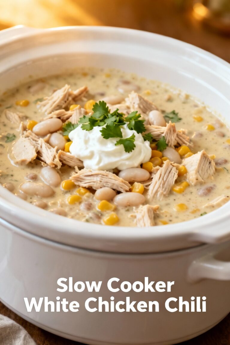 Slow Cooker White Chicken Chili