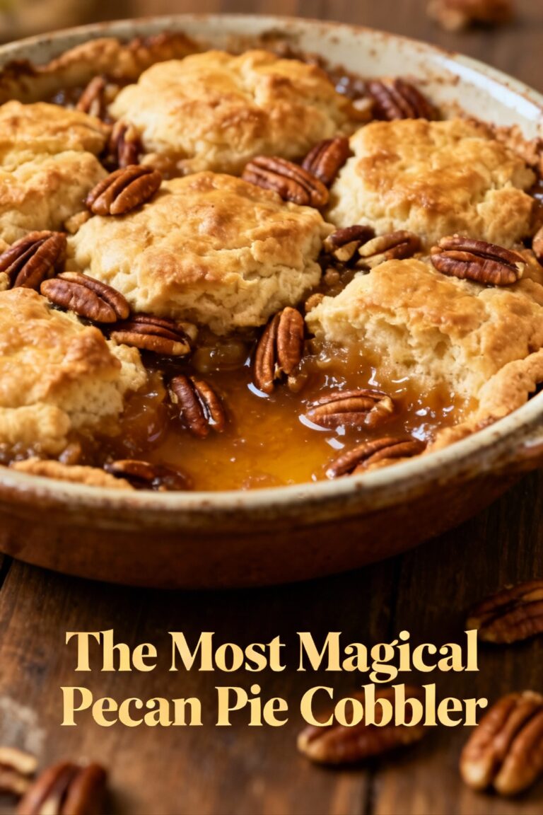 The Most Magical Pecan Pie Cobbler