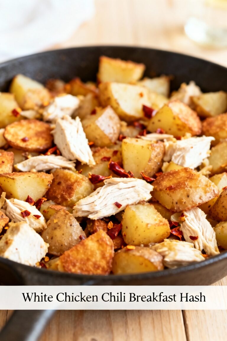 White Chicken Chili Breakfast Hash