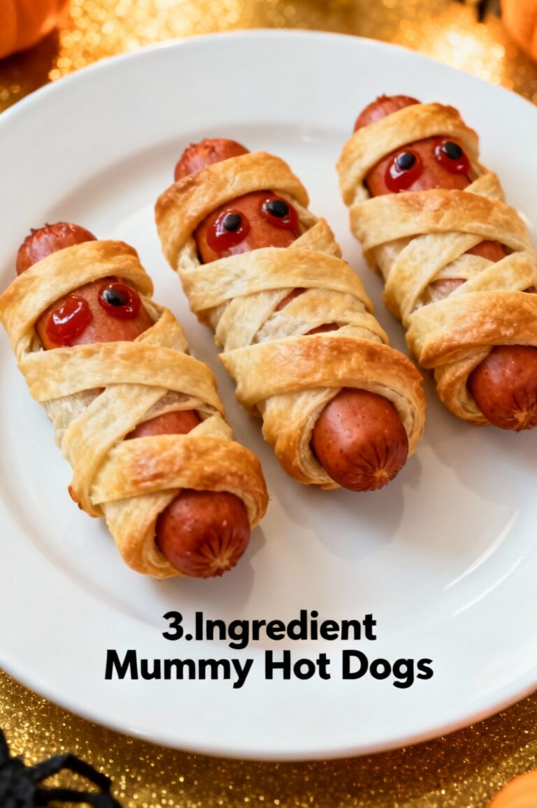 3-Ingredient Mummy Hot Dogs