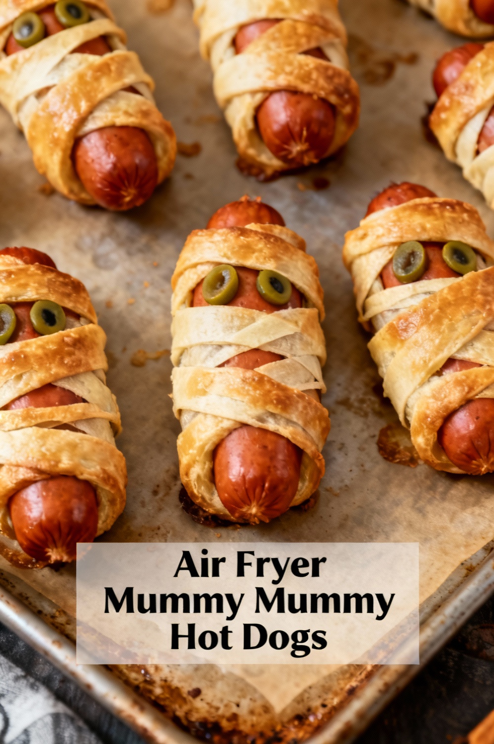 Air Fryer Mummy Hot Dogs