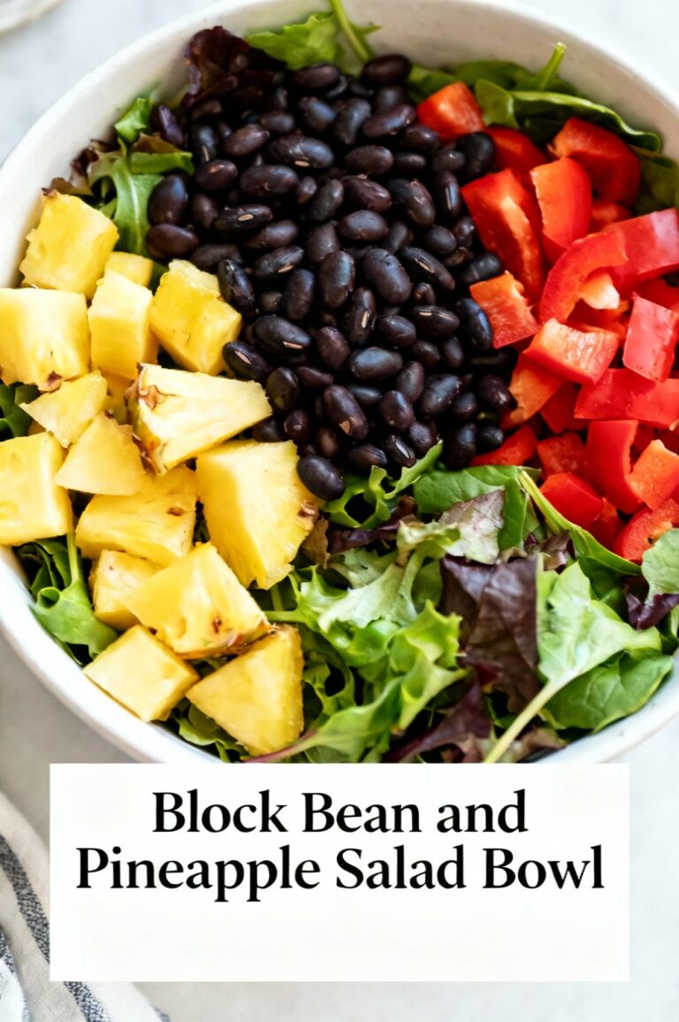 Black Bean and Pineapple Salad Bowl