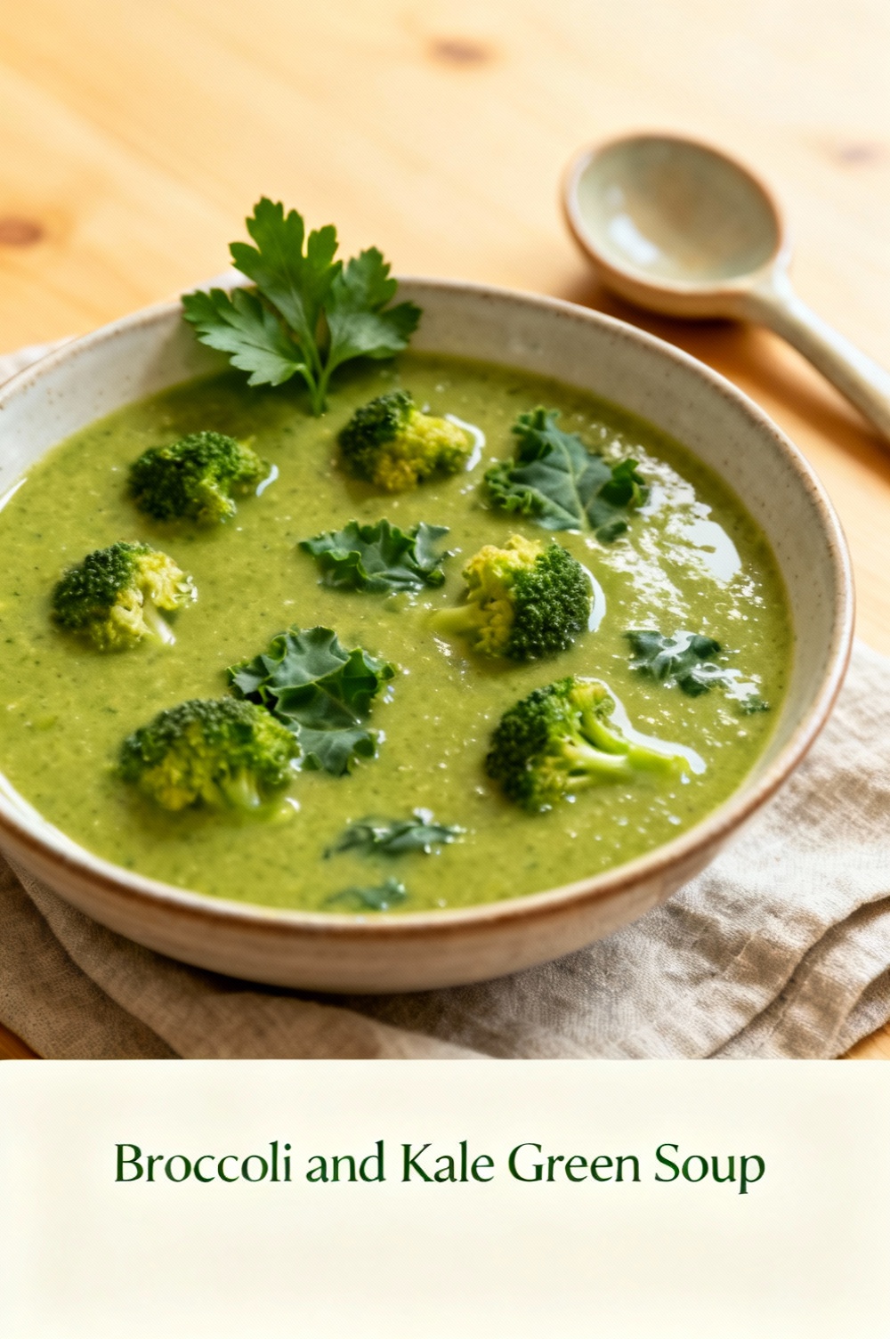 Broccoli and Kale Green Soup
