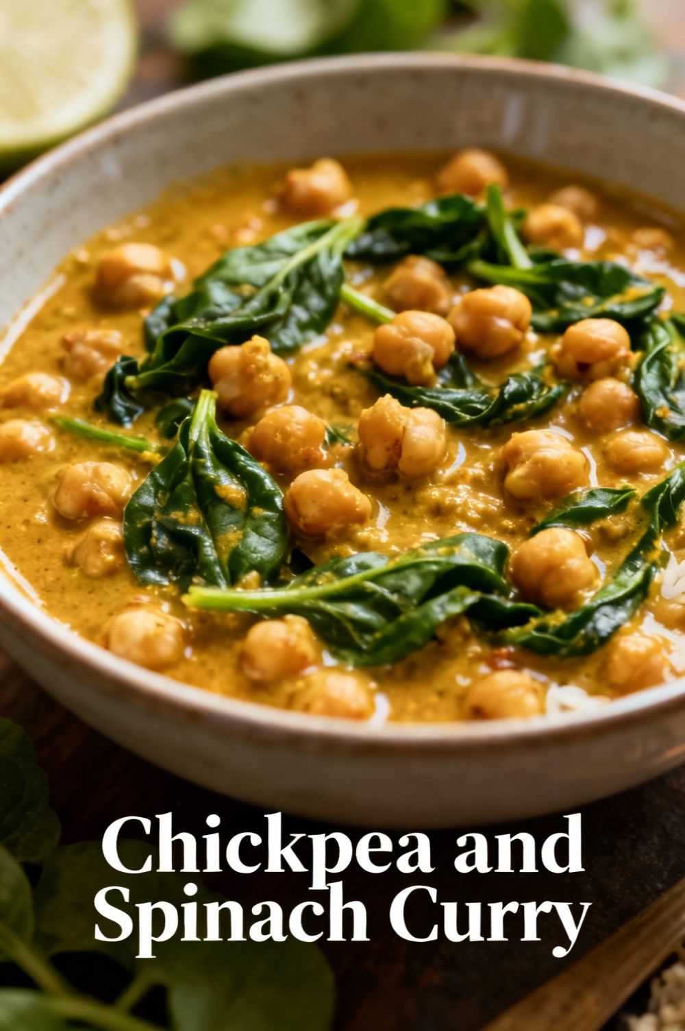 Chickpea and Spinach Curry