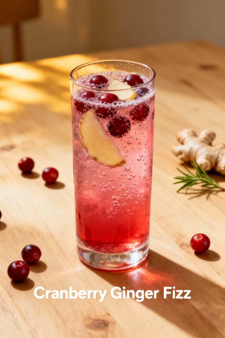 Cranberry Ginger Fizz