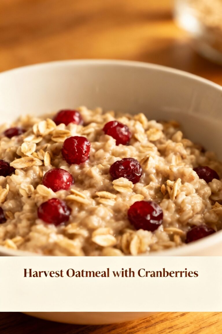 Harvest Oatmeal with Cranberries