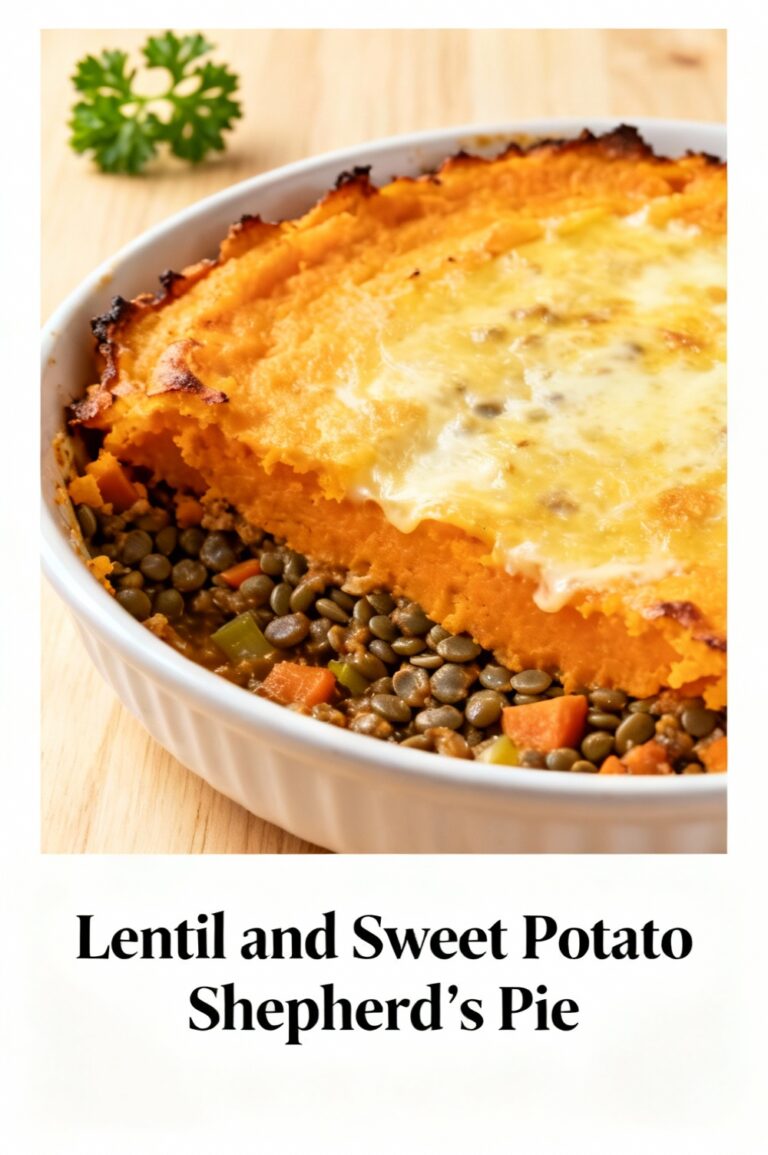 Lentil and Sweet Potato Shepherd’s Pie