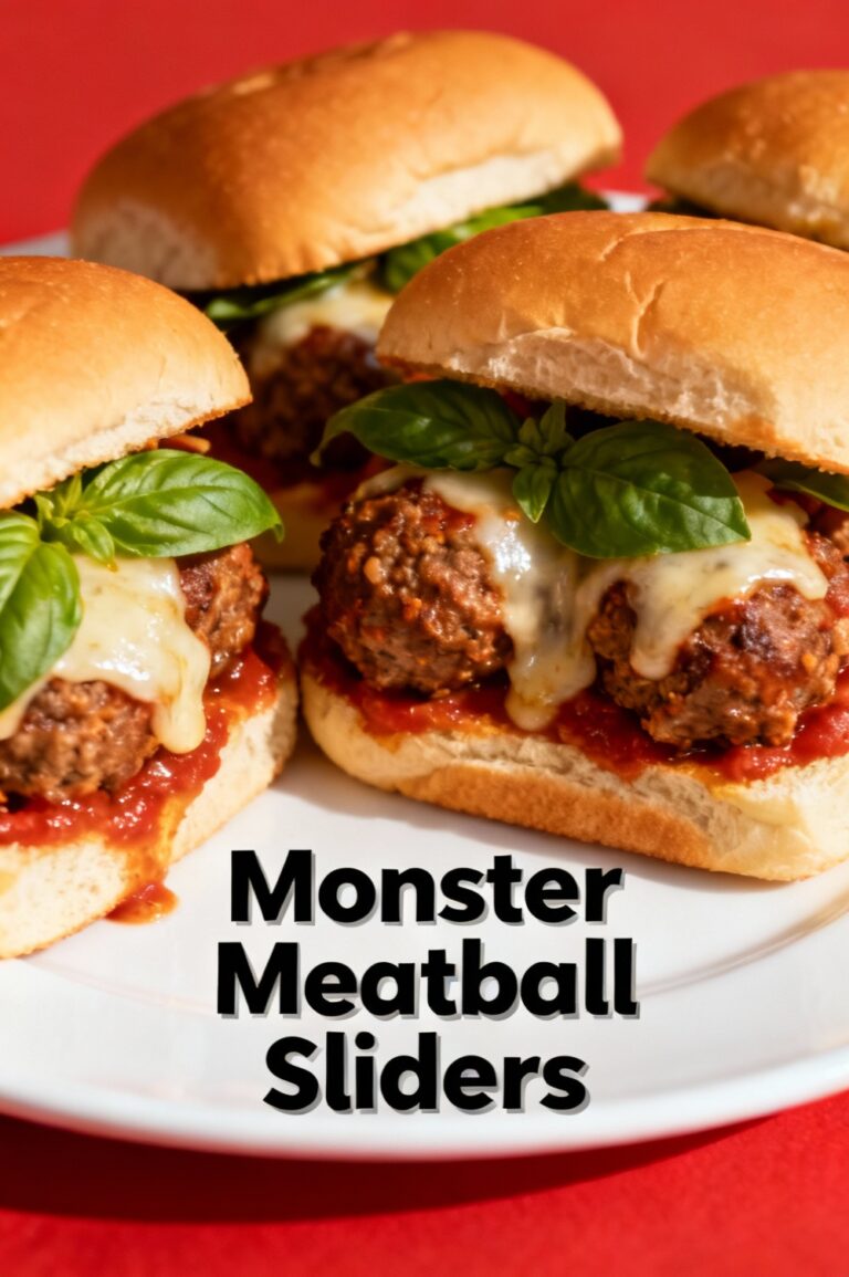 Monster Meatball Sliders