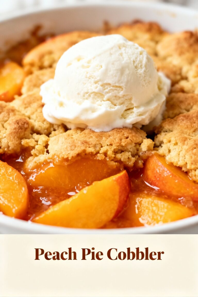 Peach Pie Cobbler