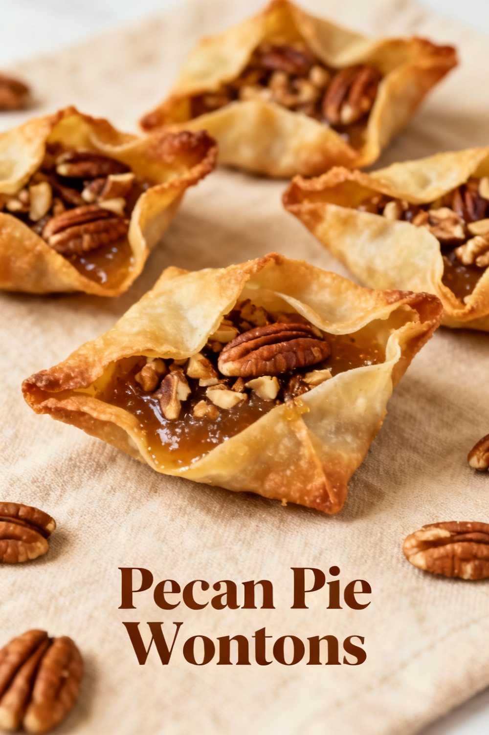 Pecan Pie Wontons