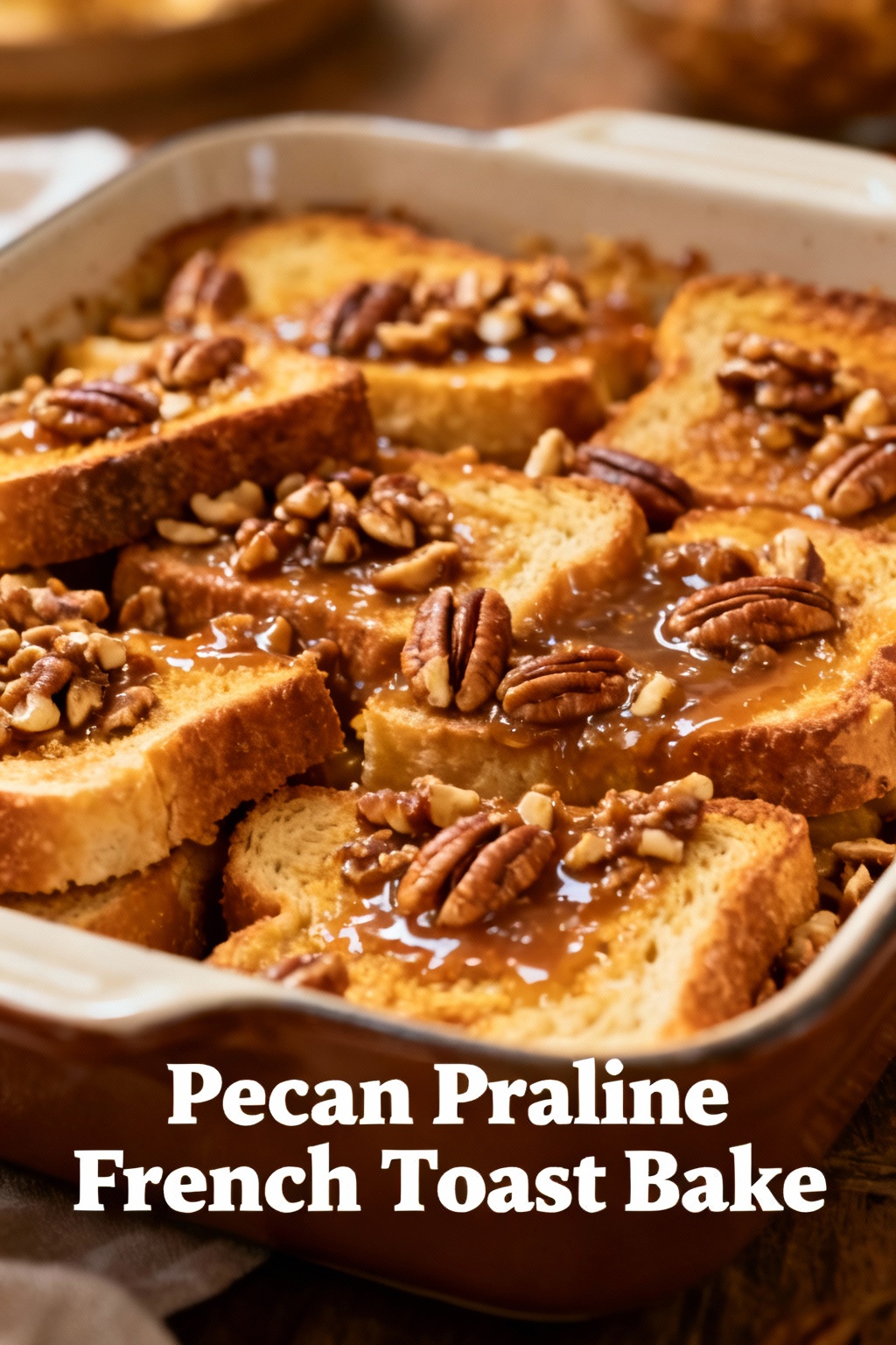 Pecan Praline French Toast Bake