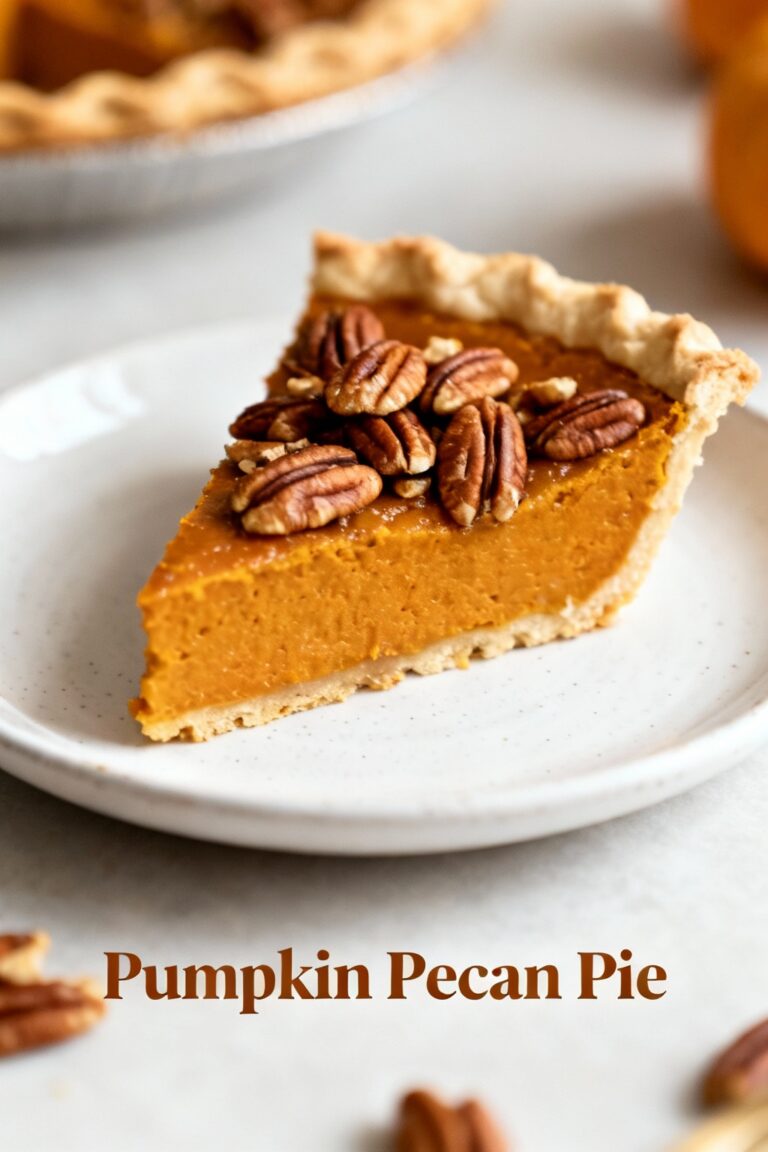 Pumpkin Pecan Pie