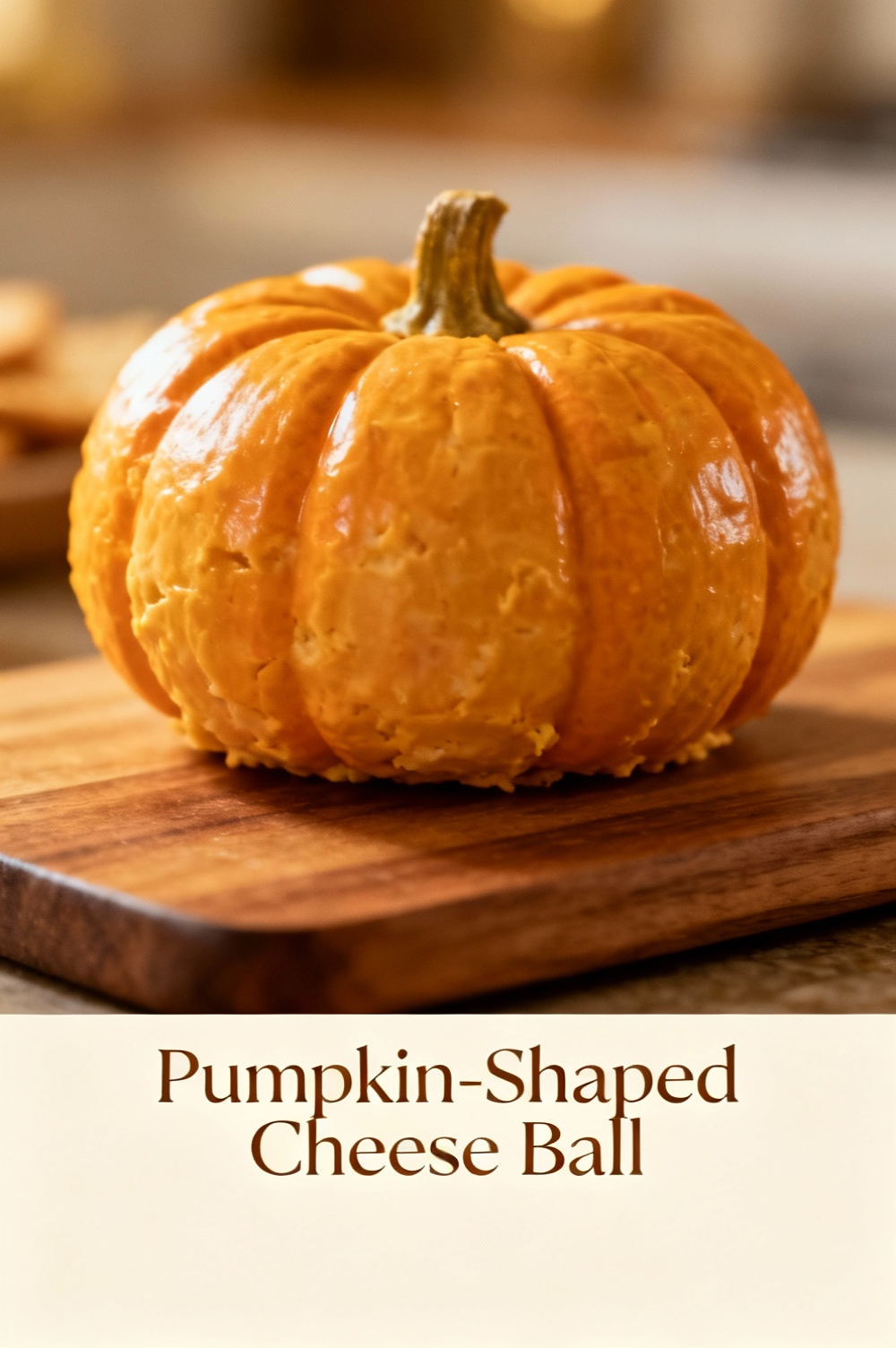 Pumpkin-Shaped Cheese Ball