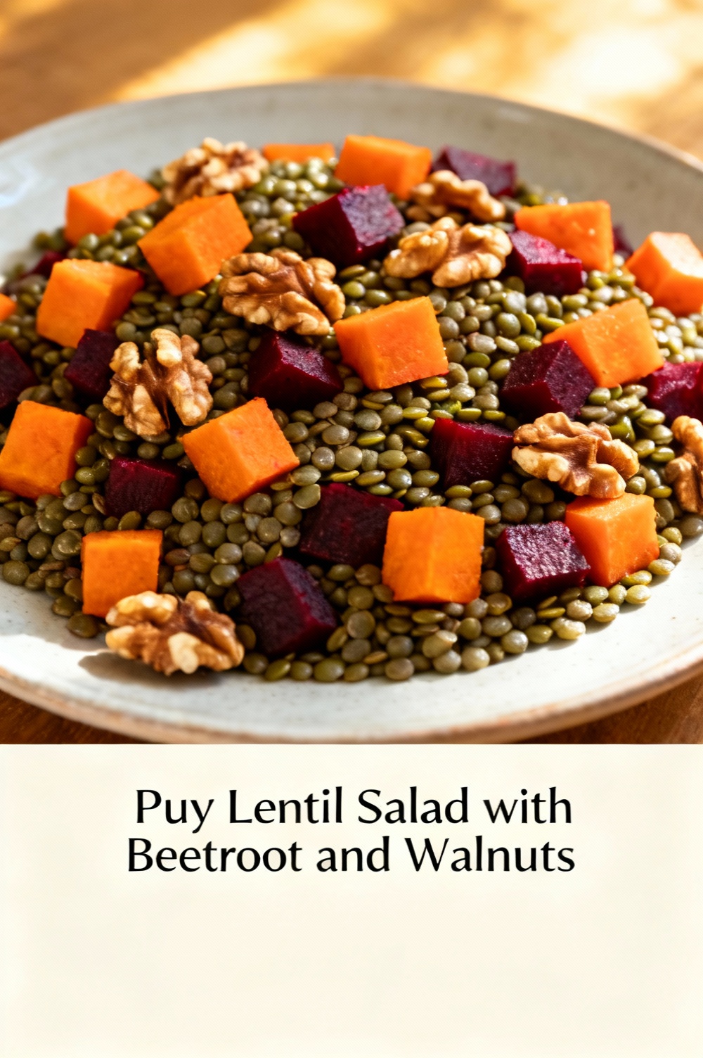 Puy Lentil Salad with Beetroot and Walnuts
