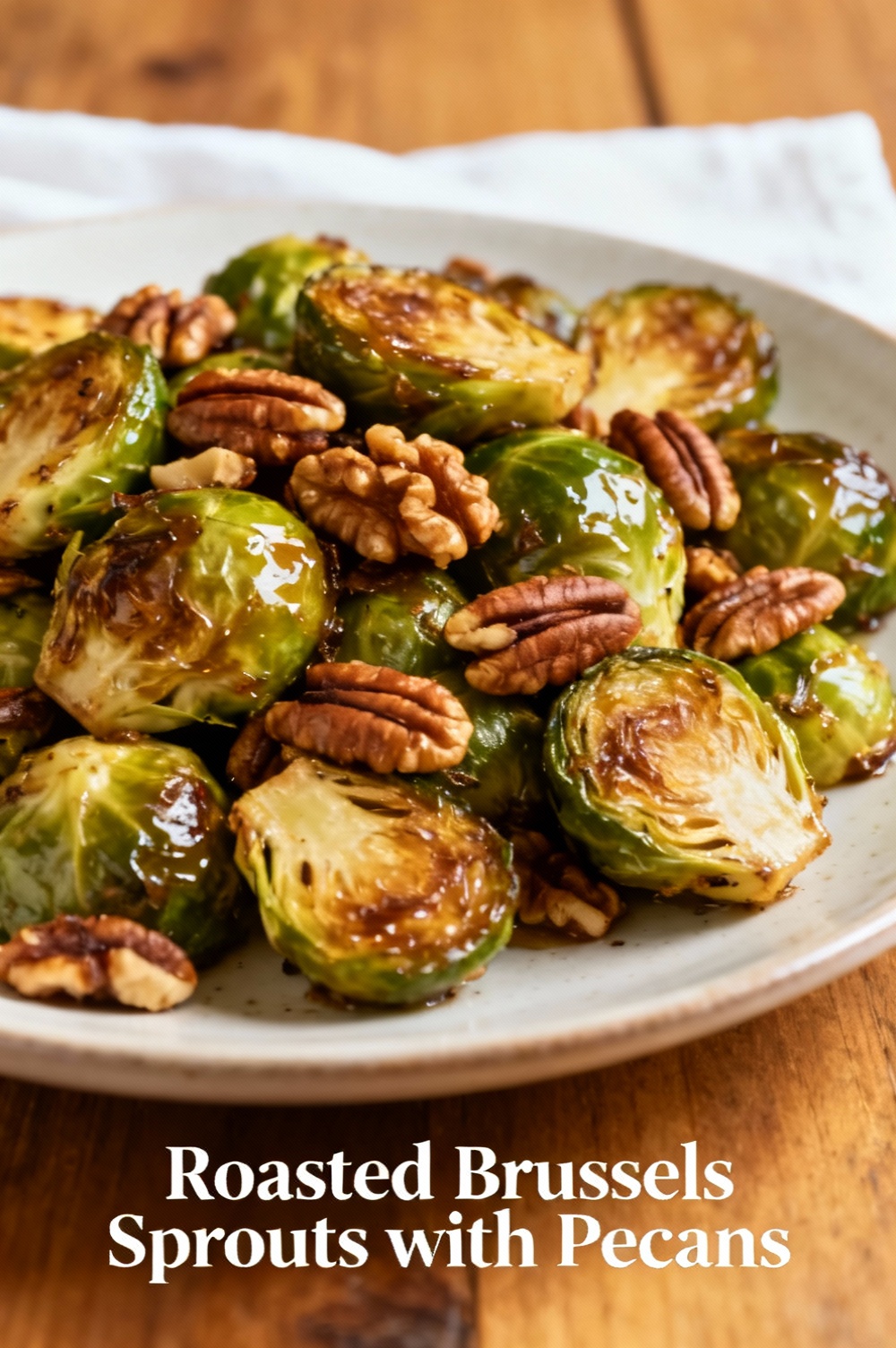Roasted Brussels Sprouts with Pecans