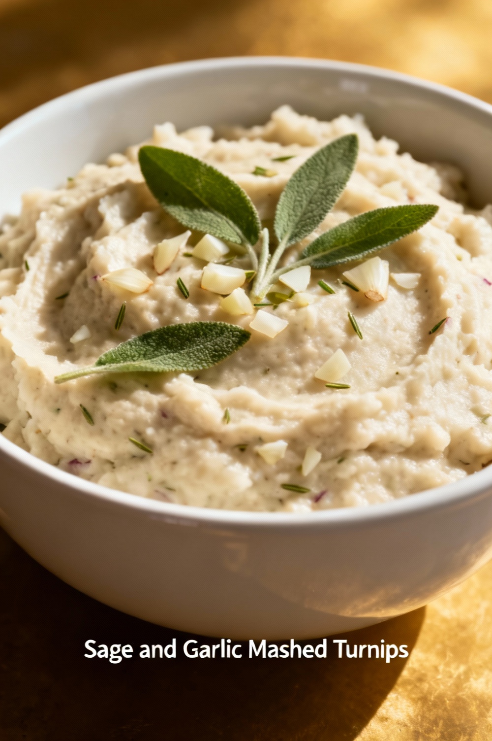 Sage and Garlic Mashed Turnips