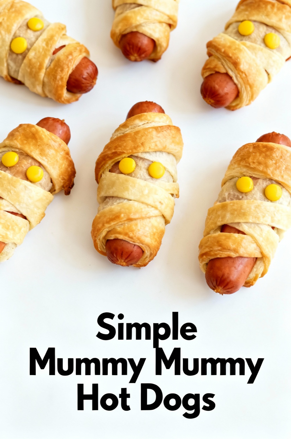 Simple Mummy Hot Dogs