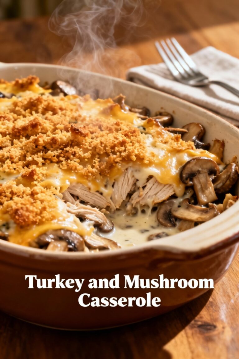 Turkey and Mushroom Casserole