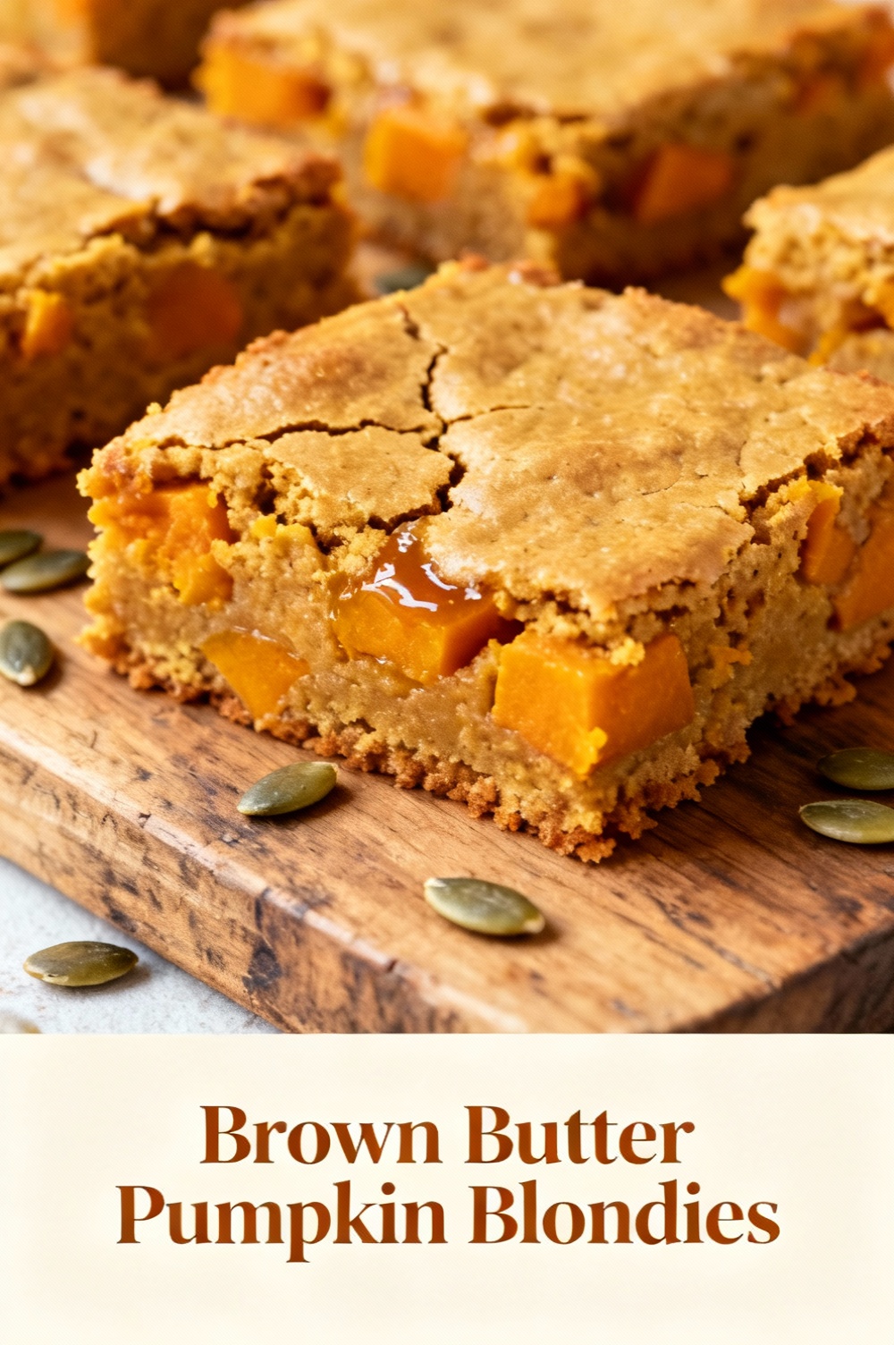 Brown Butter Pumpkin Blondies