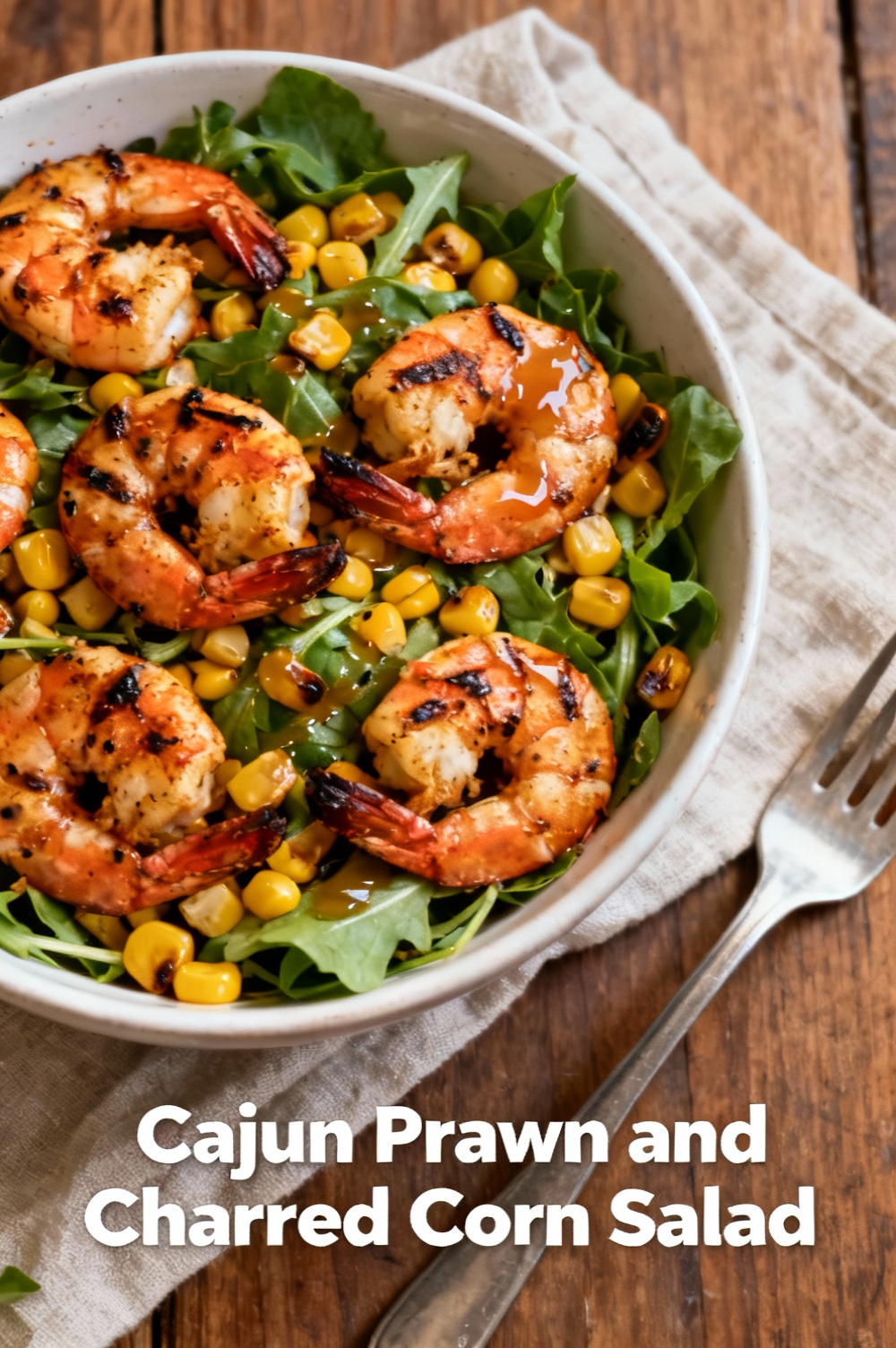 Cajun Prawn and Charred Corn Salad