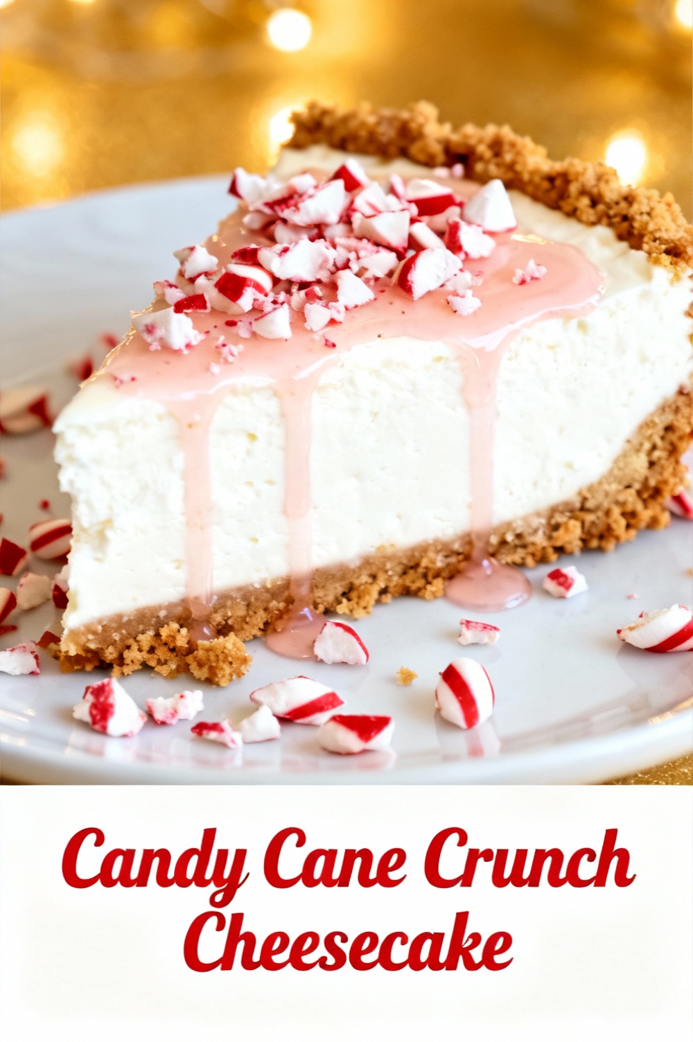 Candy Cane Crunch Cheesecake