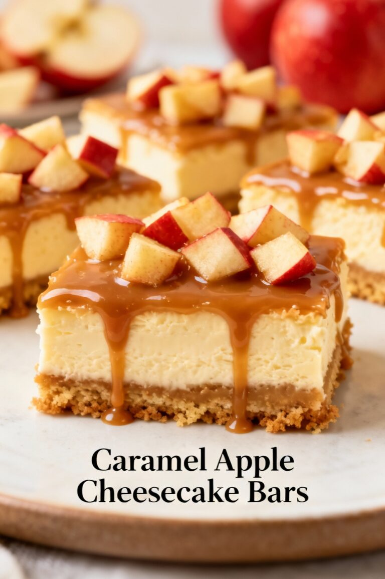 Caramel Apple Cheesecake Bars