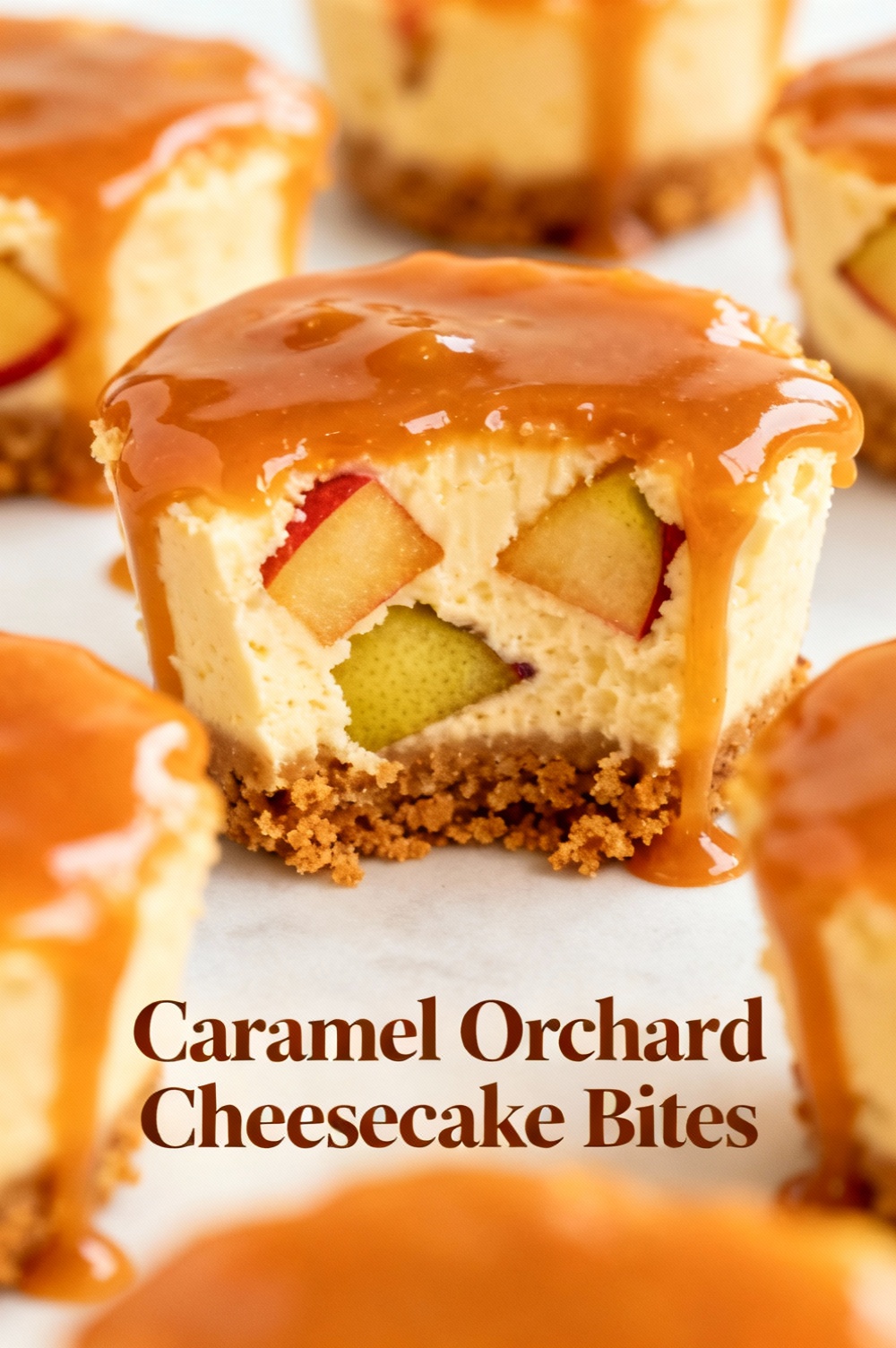 Caramel Orchard Cheesecake Bites