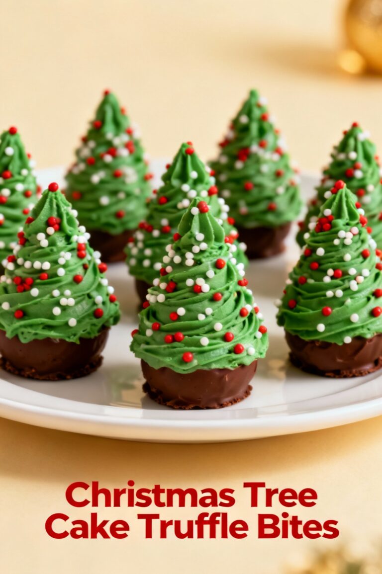Christmas Tree Cake Truffle Bites