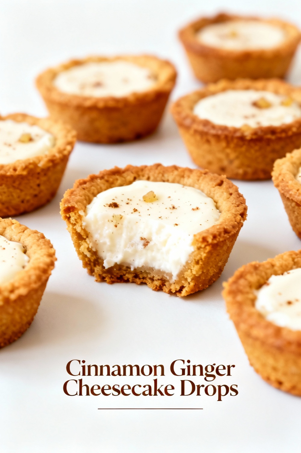 Cinnamon Ginger Cheesecake Drops