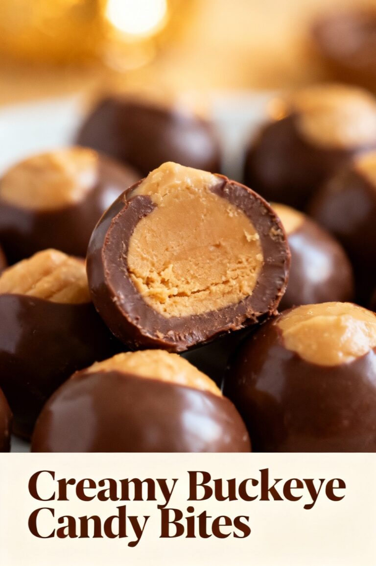 Creamy Buckeye Candy Bites
