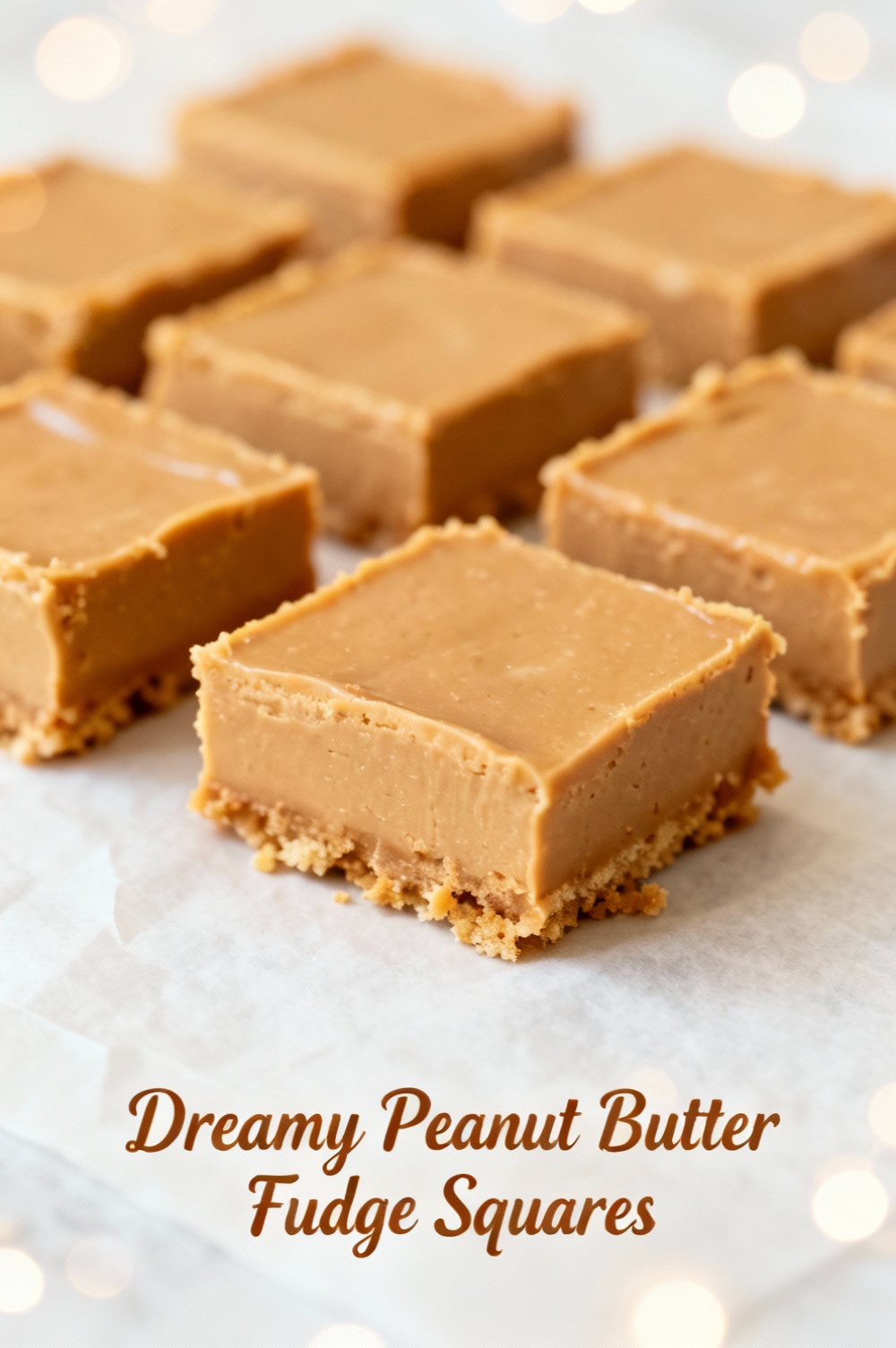 Dreamy Peanut Butter Fudge Squares