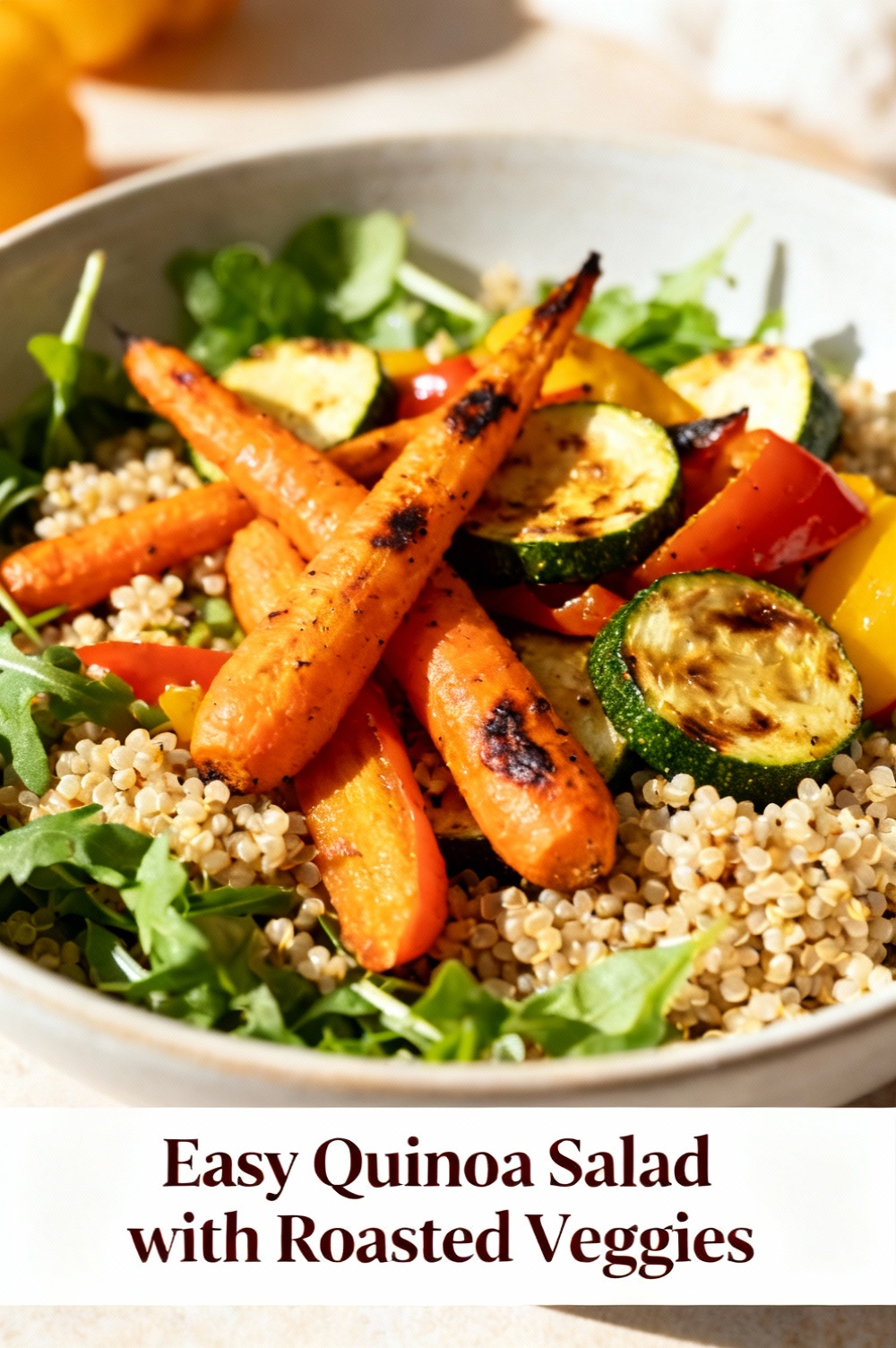 Easy Quinoa Salad with Roasted Veggies