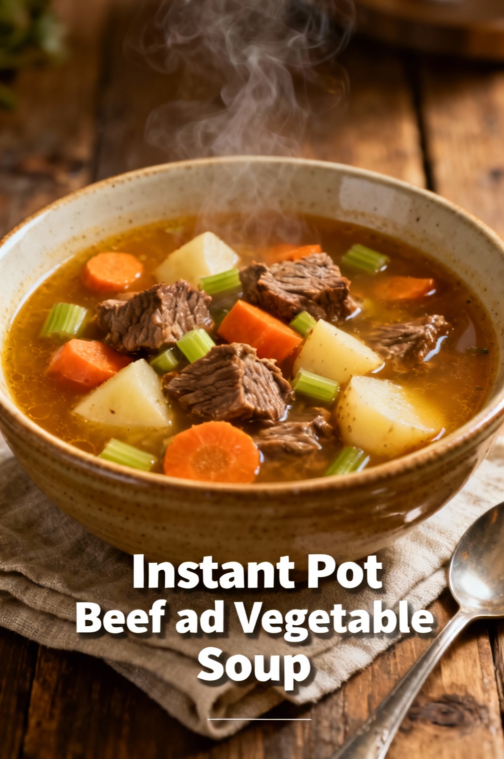 Instant Pot Beef and Vegetable Soup