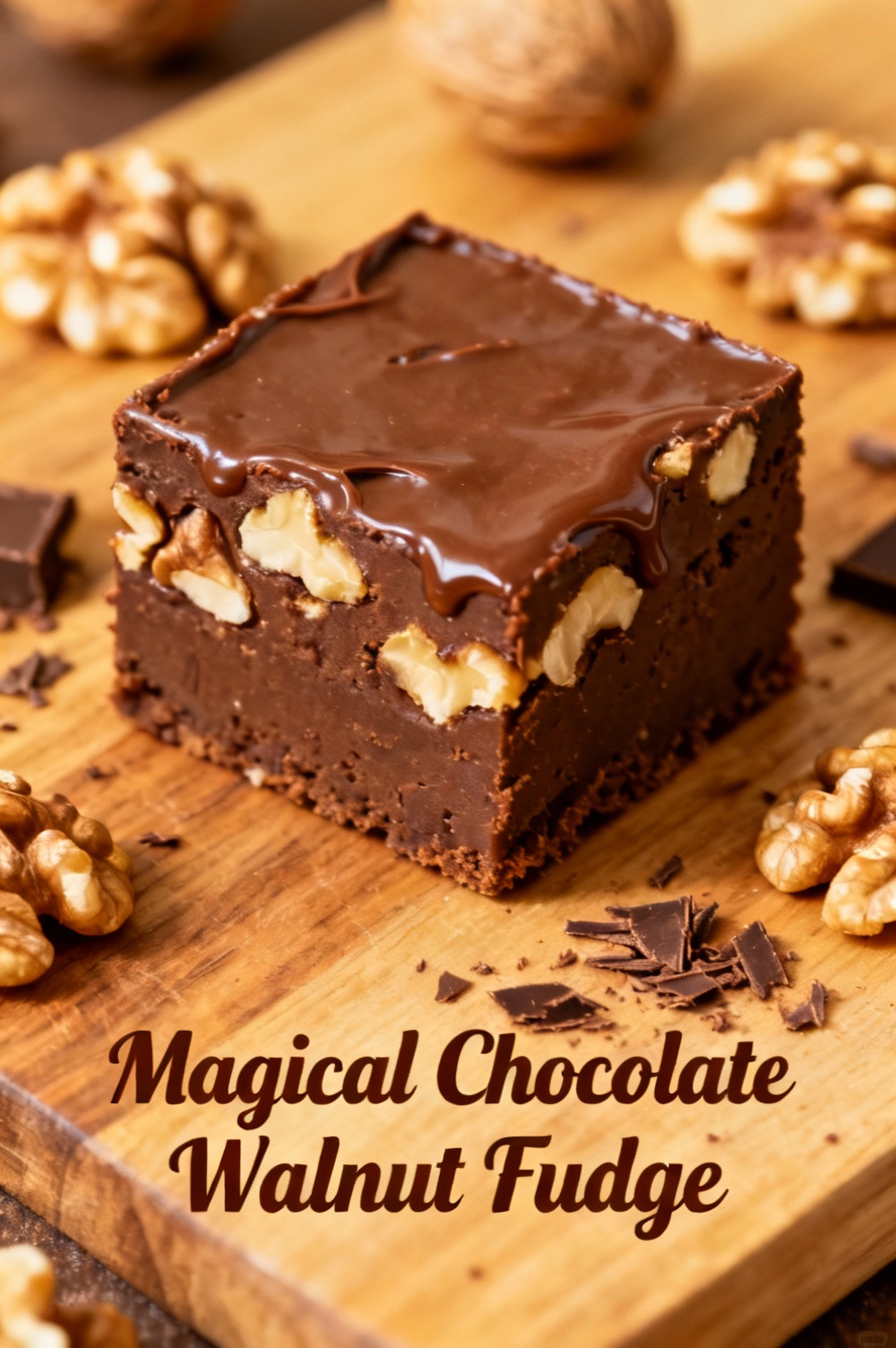 Magical Chocolate Walnut Fudge