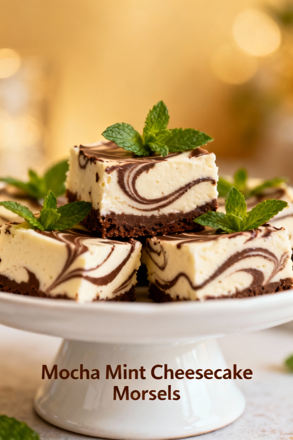 Mocha Mint Cheesecake Morsels