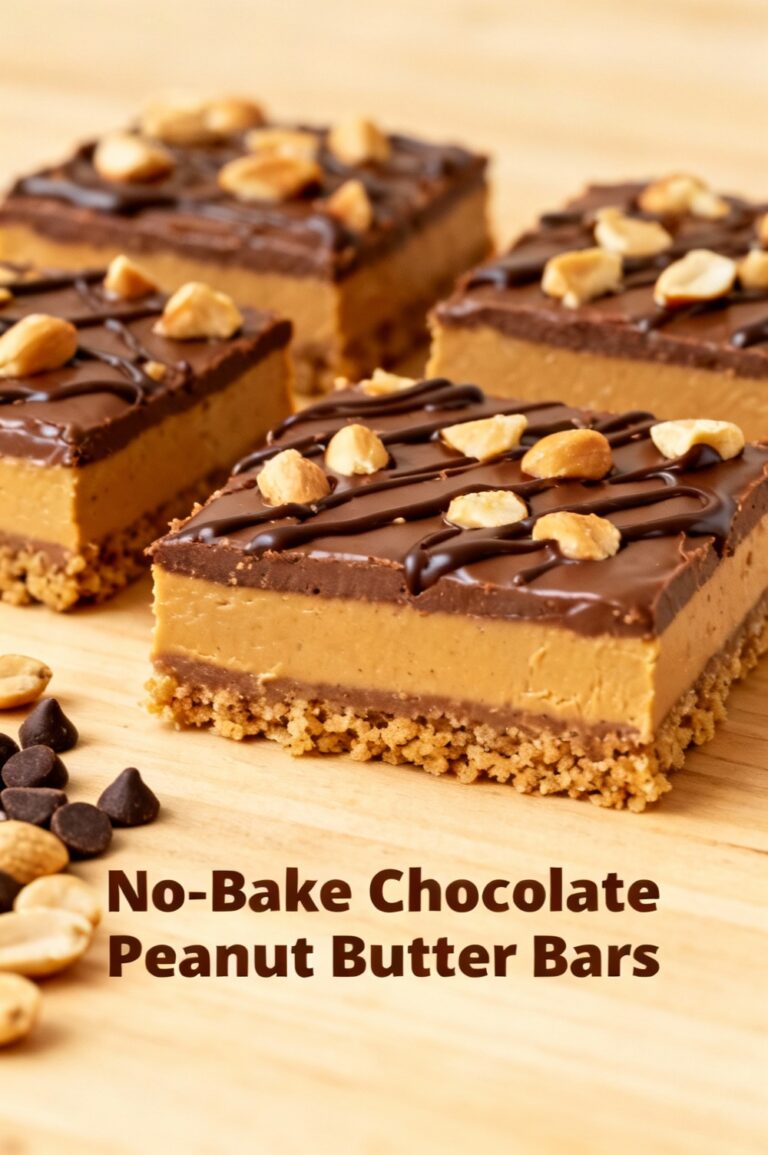No-Bake Chocolate Peanut Butter Bars