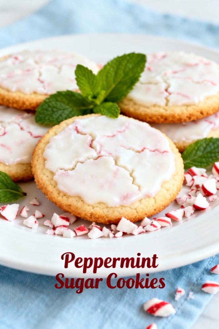 Peppermint Sugar Cookies