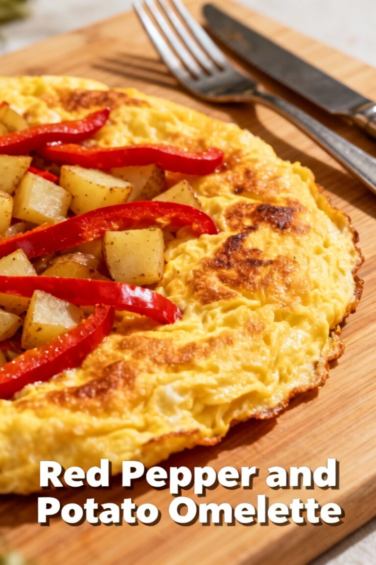 Red Pepper and Potato Omelette