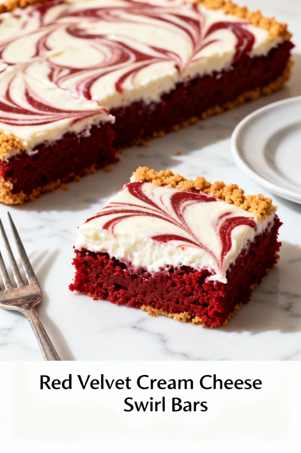Red Velvet Cream Cheese Swirl Bars