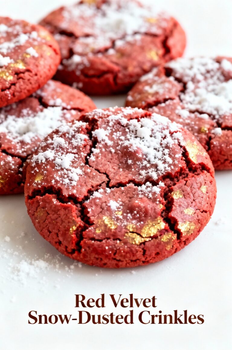 Red Velvet Snow-Dusted Crinkles