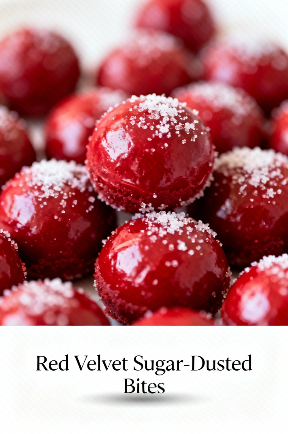 Red Velvet Sugar-Dusted Bites