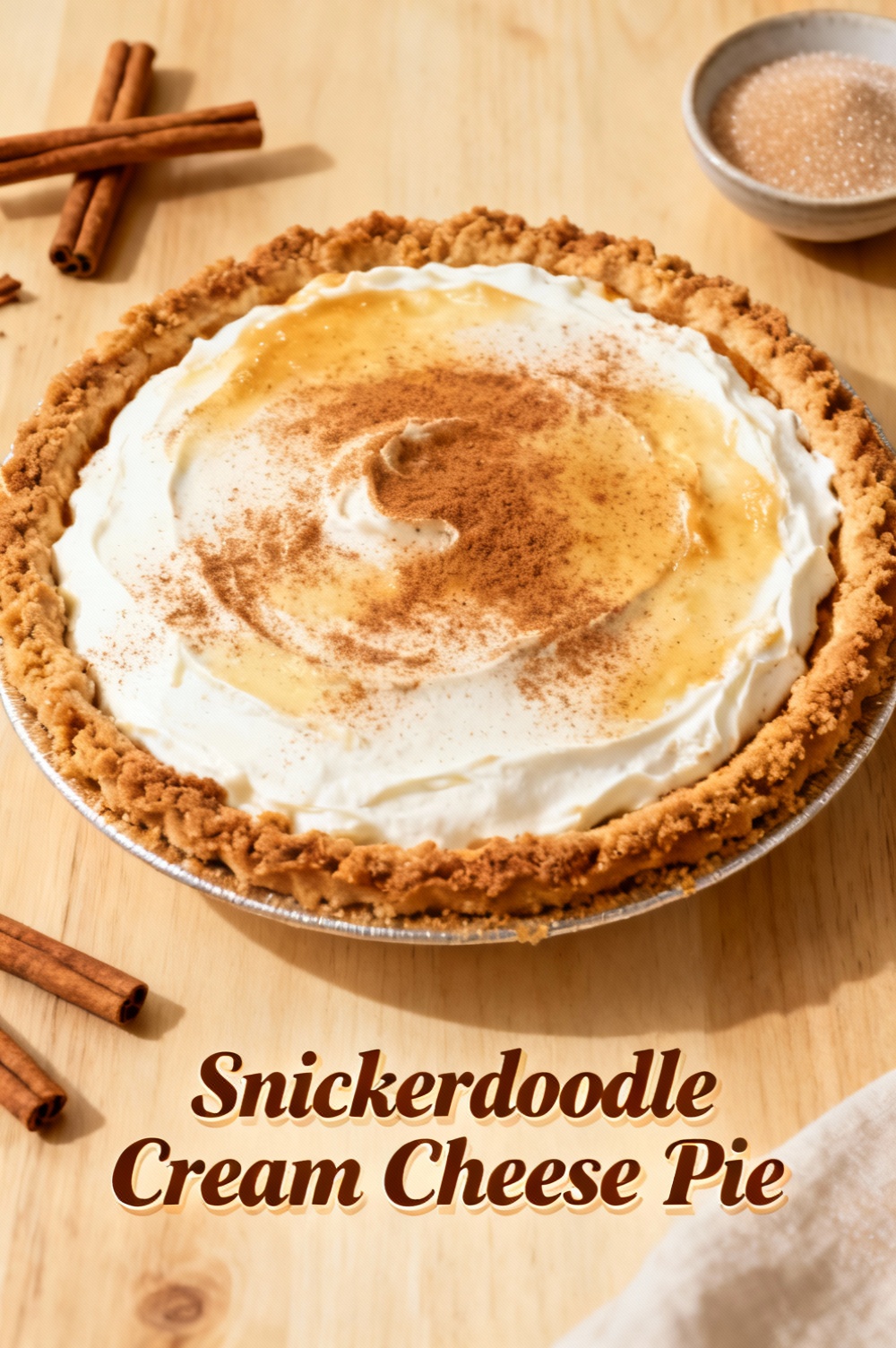 Snickerdoodle Cream Cheese Pie