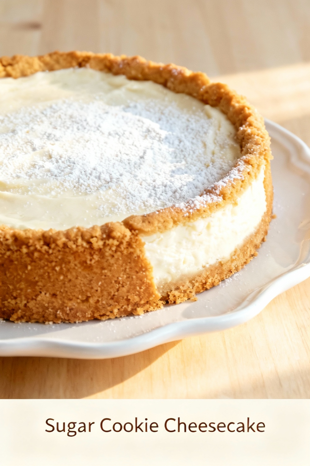 Sugar Cookie Cheesecake