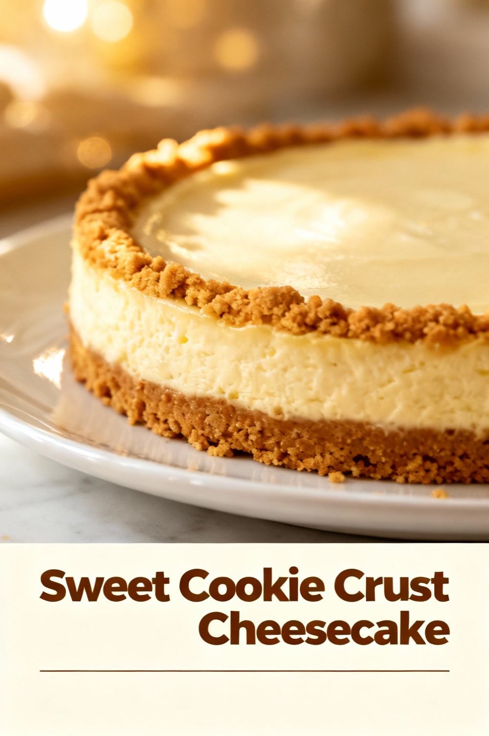 Sweet Cookie Crust Cheesecake