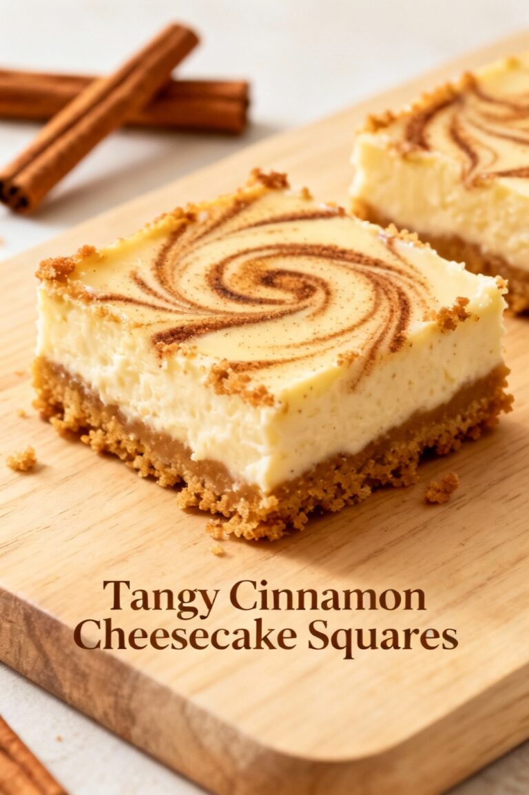 Tangy Cinnamon Cheesecake Squares